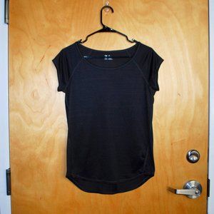 NWOT - Zella Black Cap Sleeve Top - XS